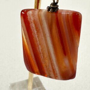 Vintage Chalcedony Agate Pendant with Bale